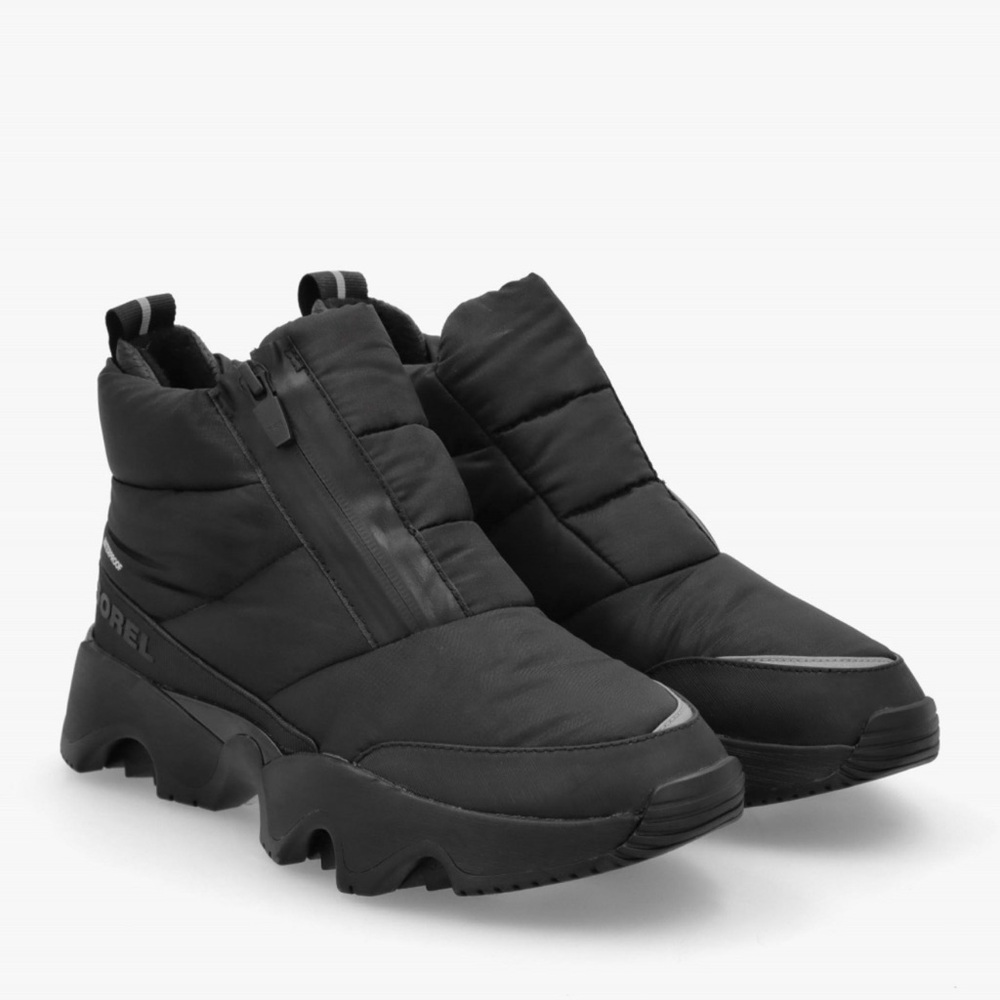NWT Sorel Kinetic Puffy Zip Waterproof Black Size 8.5 - Picture 2 of 2